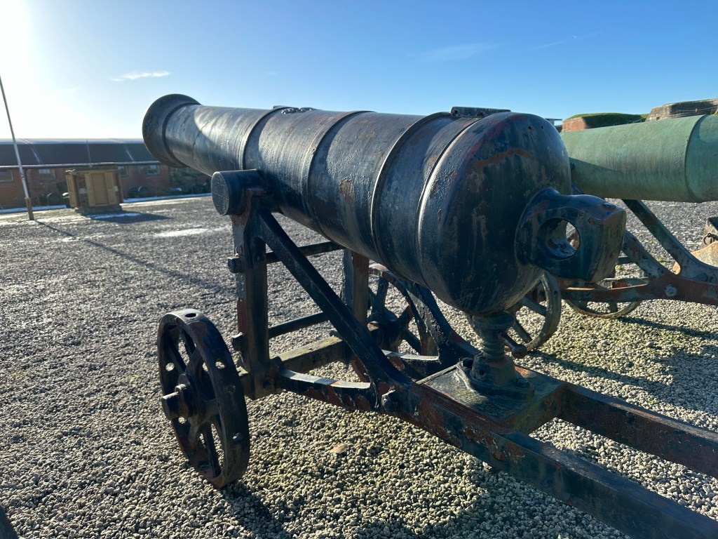 Russian cannon at Fort Nelson, Portsmouth 2024
